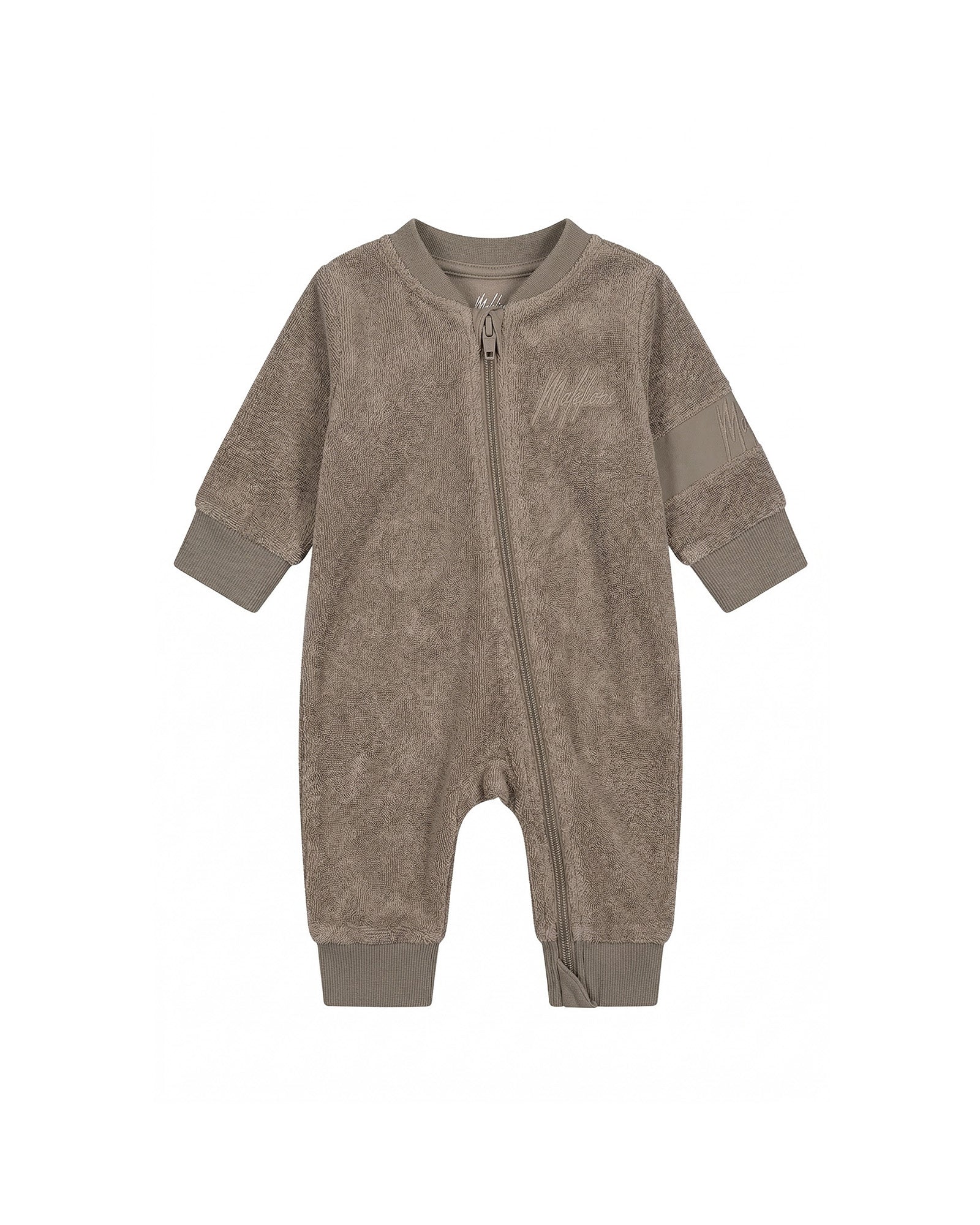 Malelions Baby Signature Towelling Tracksuit | Latte