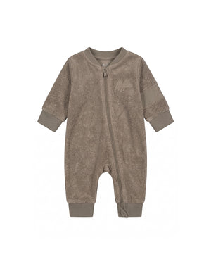 Malelions Baby Signature Towelling Tracksuit | Latte