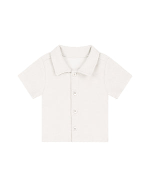 Malelions Baby Bouclé Signature Shirt | Oat
