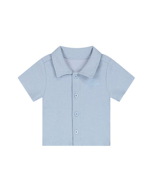 Malelions Baby Bouclé Signature Shirt | Sky Blue