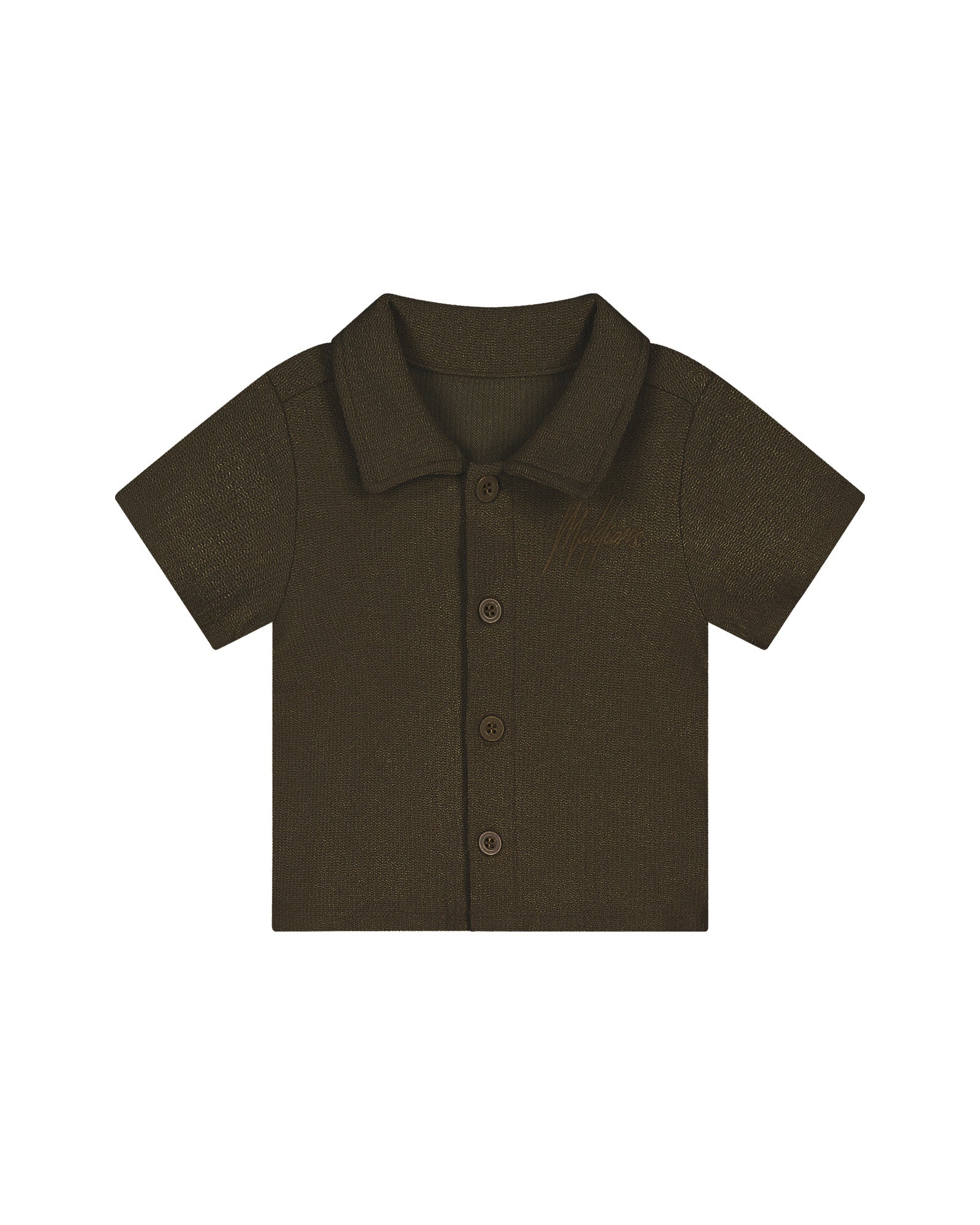 Malelions Baby Bouclé Signature Shirt | Cocoa