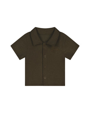 Malelions Baby Bouclé Signature Shirt | Cocoa