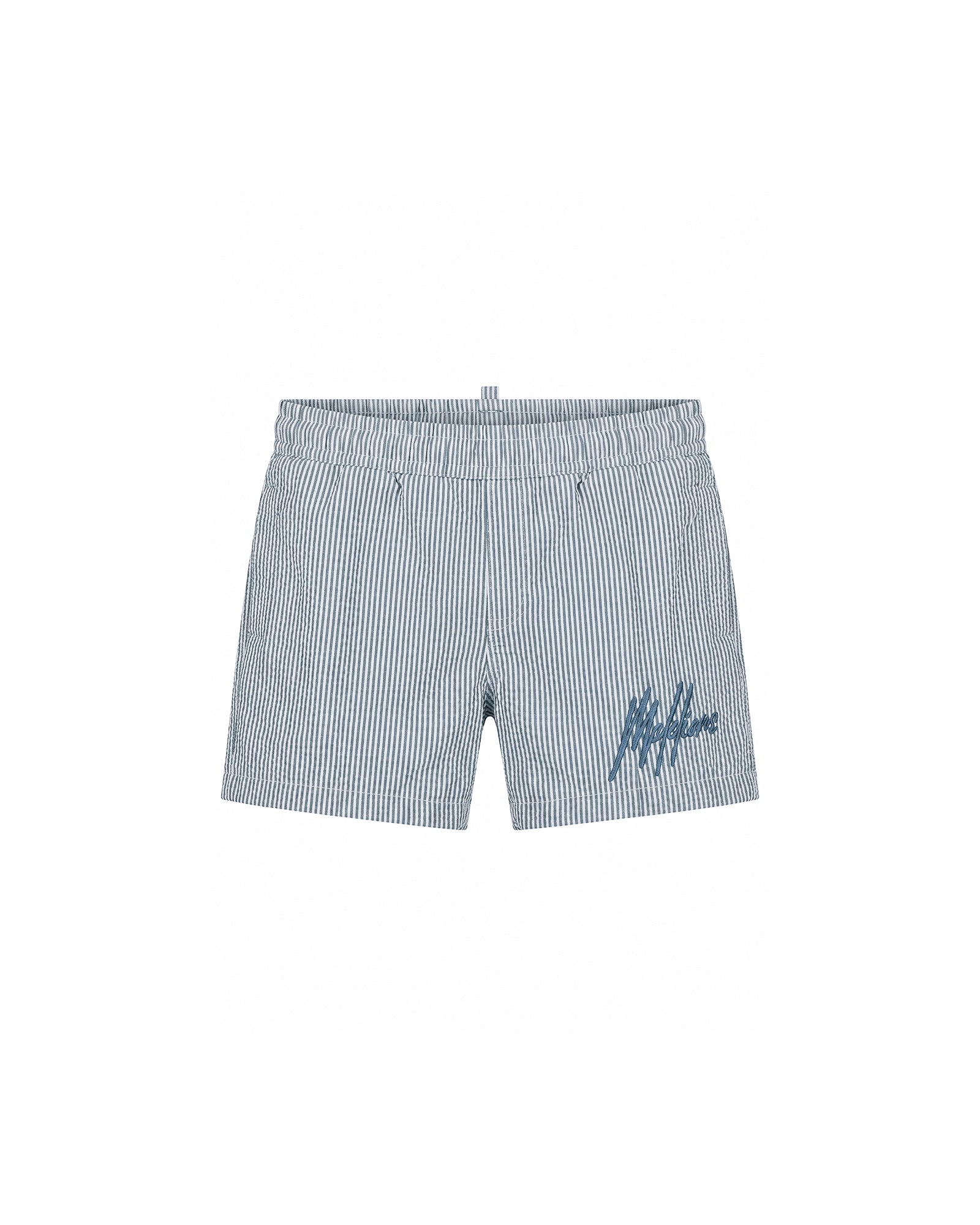 Malelions Baby Seersucker Swim Shorts | Sky Blue