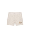  Malelions Baby Seersucker Swim Shorts | Caramel