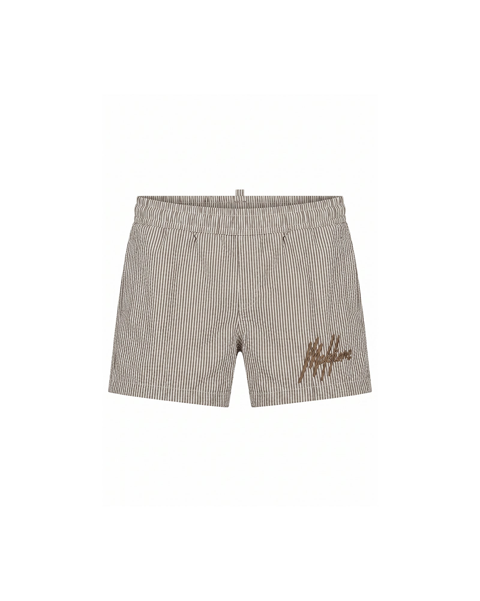 Malelions Baby Seersucker Swim Shorts | Cocoa