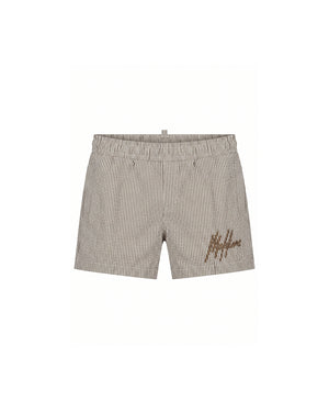 Malelions Baby Seersucker Swim Shorts | Cocoa