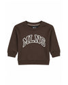  Malelions Baby College Sweater | Dark Brown