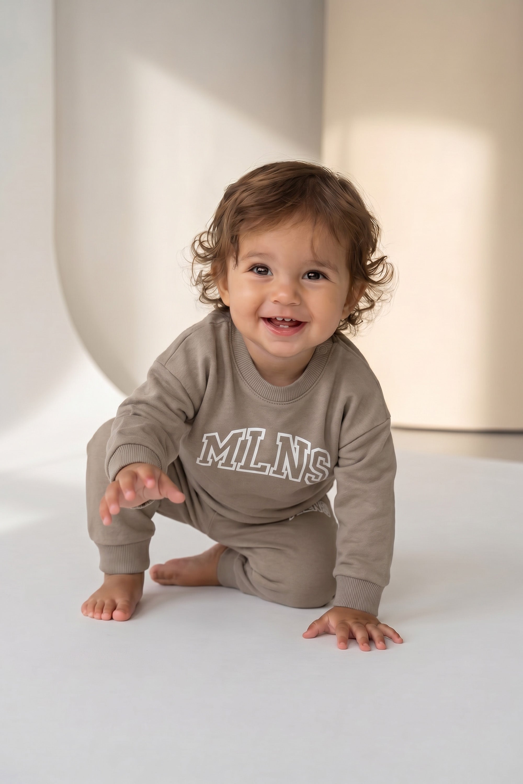 Malelions Baby College Sweater | Sage Green