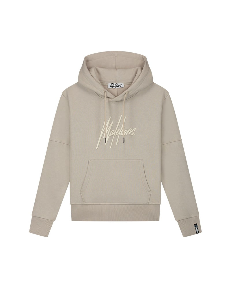  Malelions Women Essentials Hoodie | Taupe