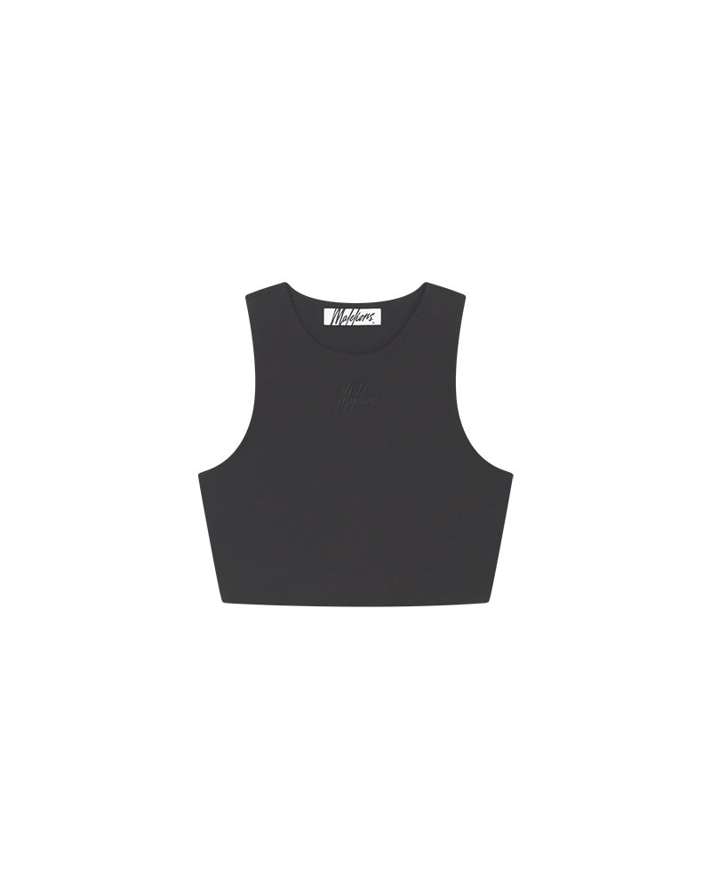  Malelions Women Signature Crop Top | Black