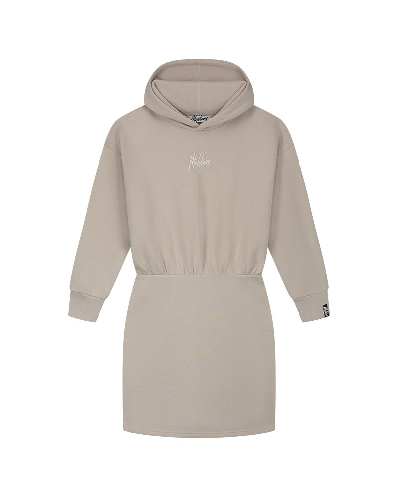 Malelions Women Nena Hoodie Dress | Taupe