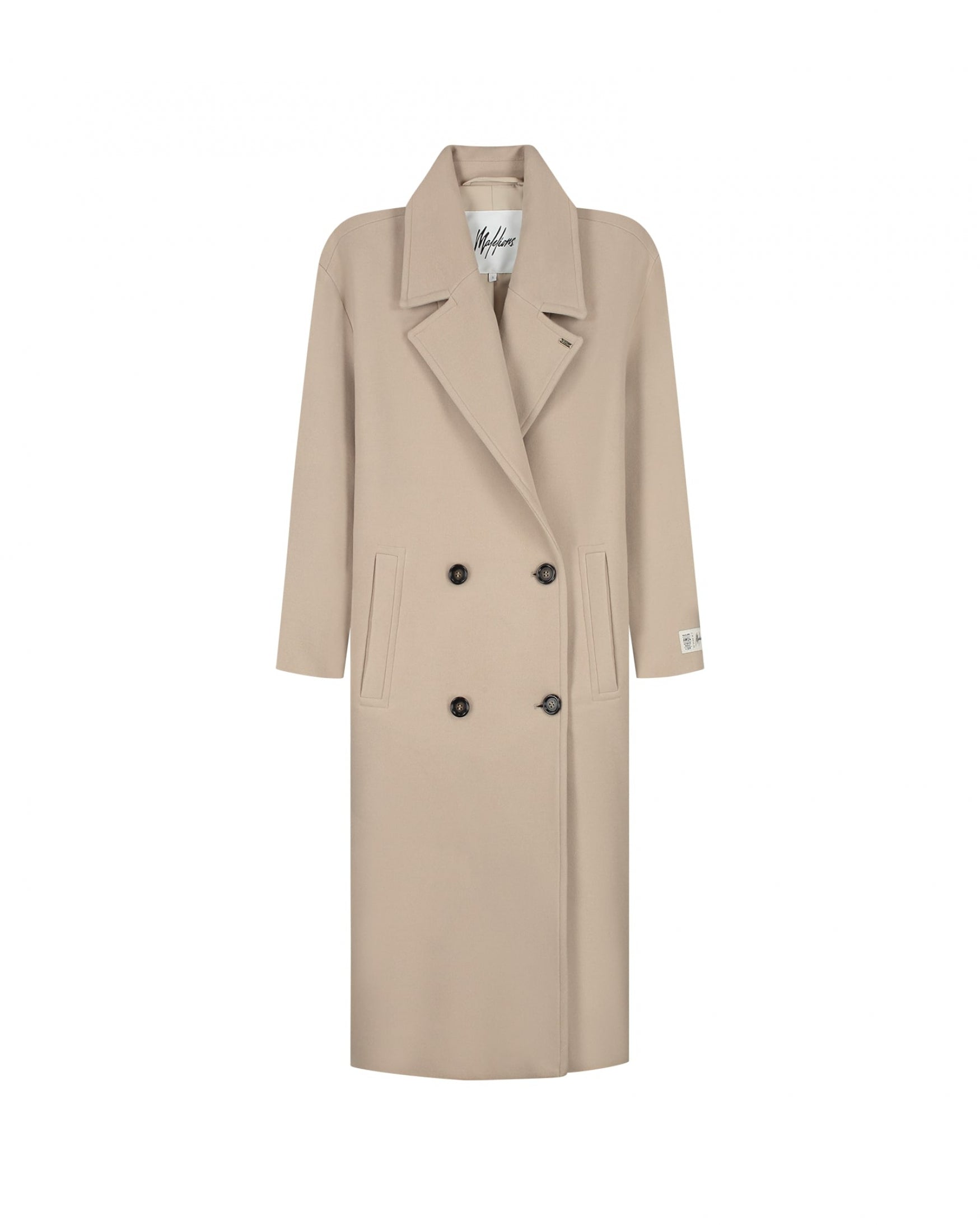  Malelions Women Signature Coat | Taupe