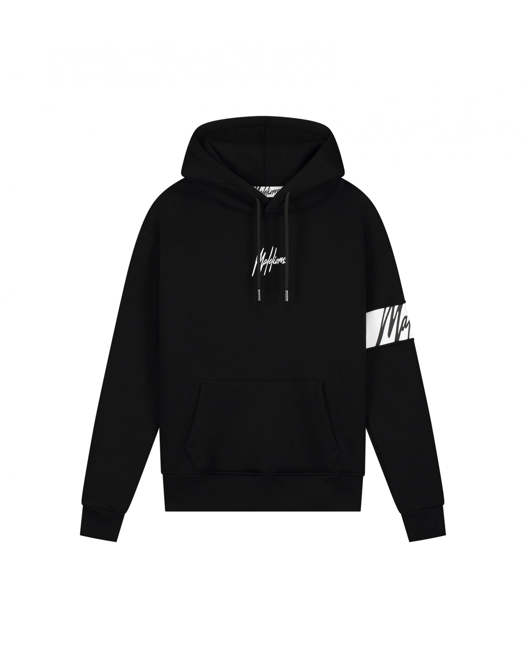  Malelions Women Captain Hoodie | Black/White