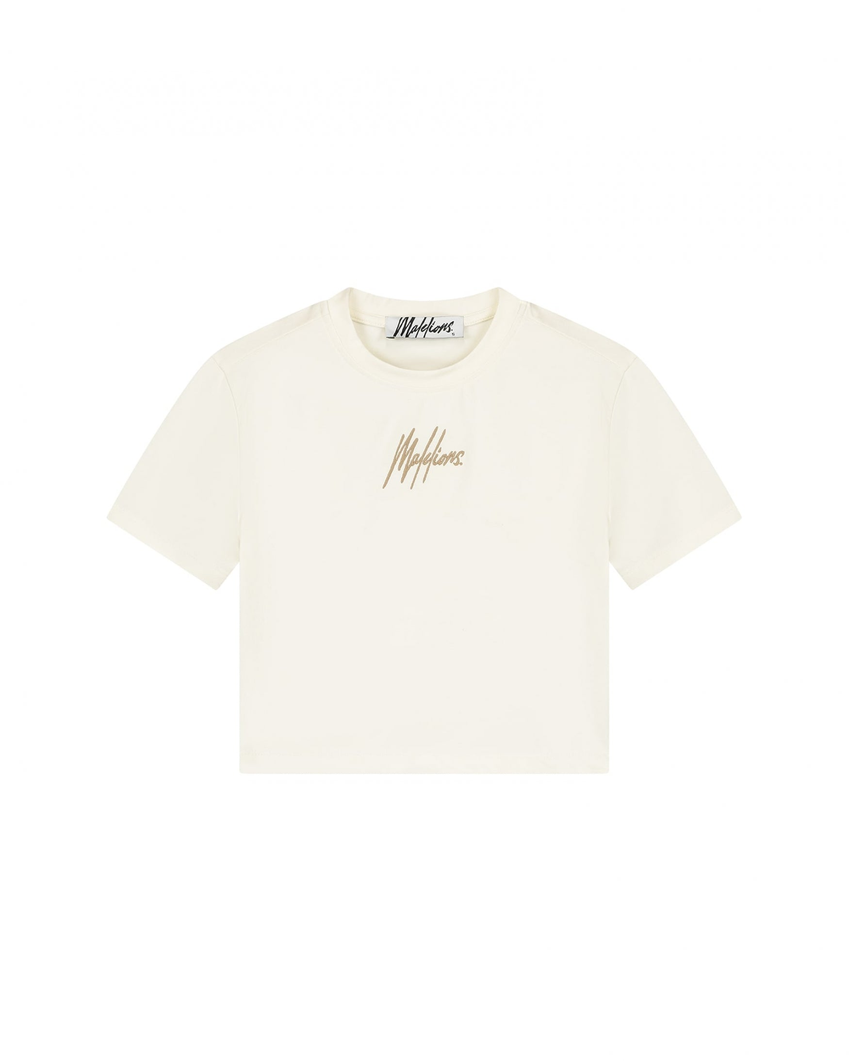  Malelions Women Signature Crop Top | Off-White