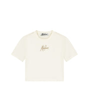 Malelions Women Signature Crop Top | Off-White