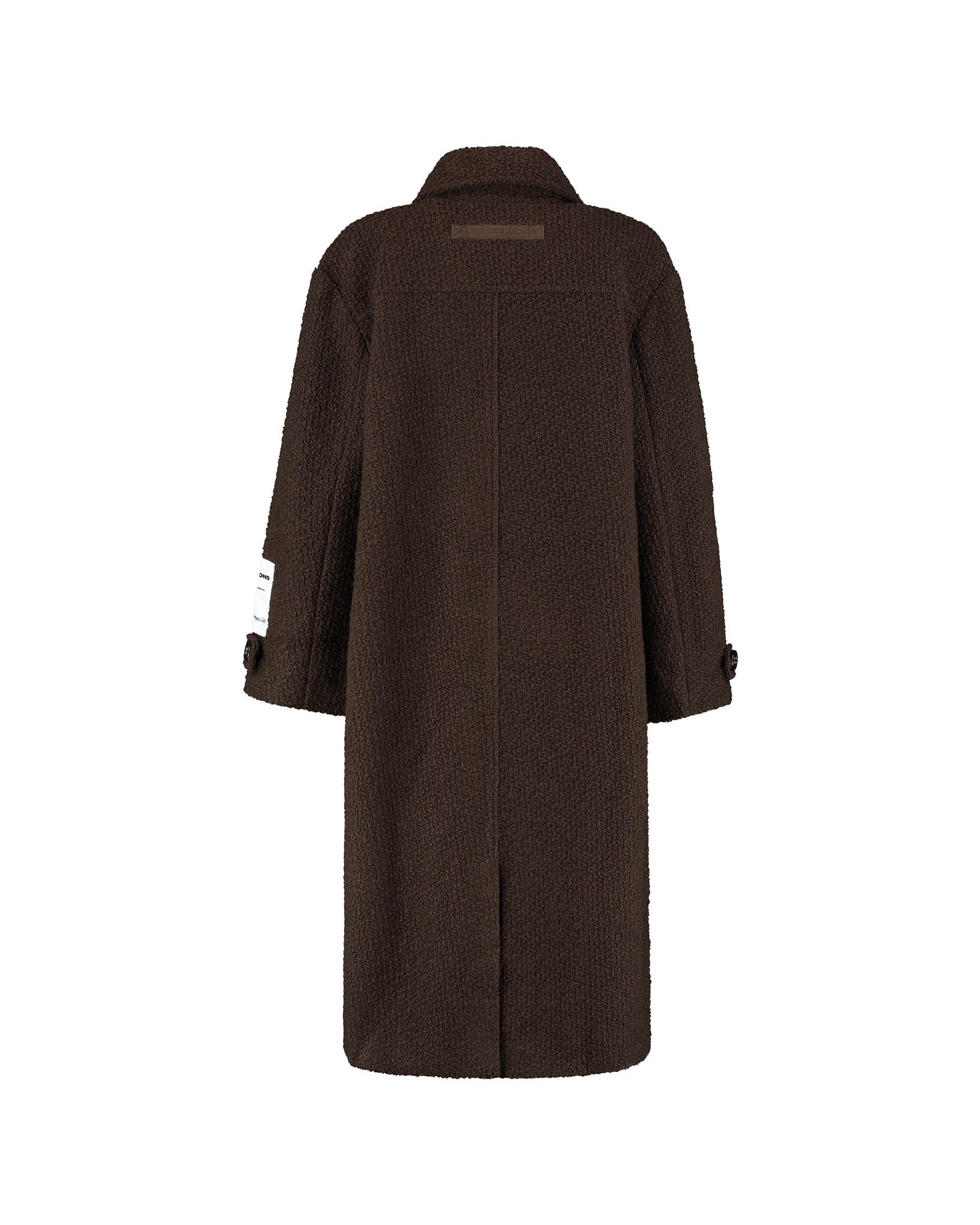 Malelions Women Oversized Label Coat | Brown