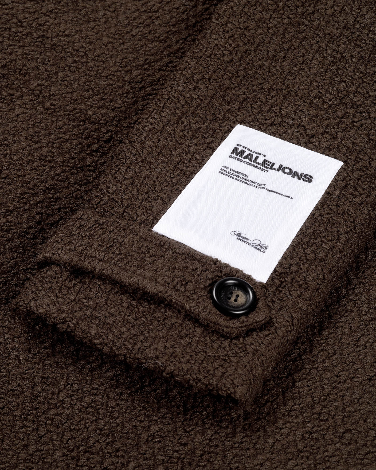 Malelions Women Oversized Label Coat | Brown