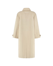 Malelions Women Oversized Label Coat | Beige