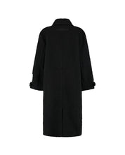 Malelions Women Oversized Label Coat | Black