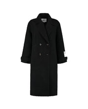 Malelions Women Oversized Label Coat | Black