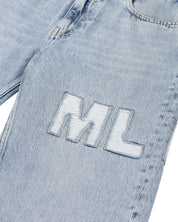 Malelions Women Ripped Jeans | Light Blue