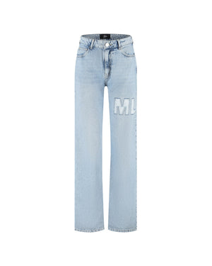 Malelions Women Ripped Jeans | Light Blue