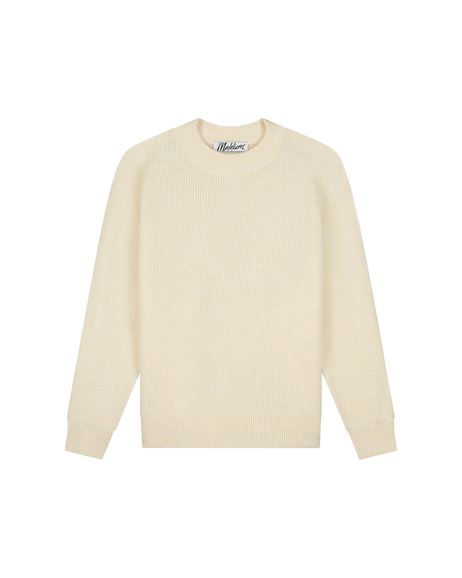 Malelions Women Oversized Knit Sweater | Beige