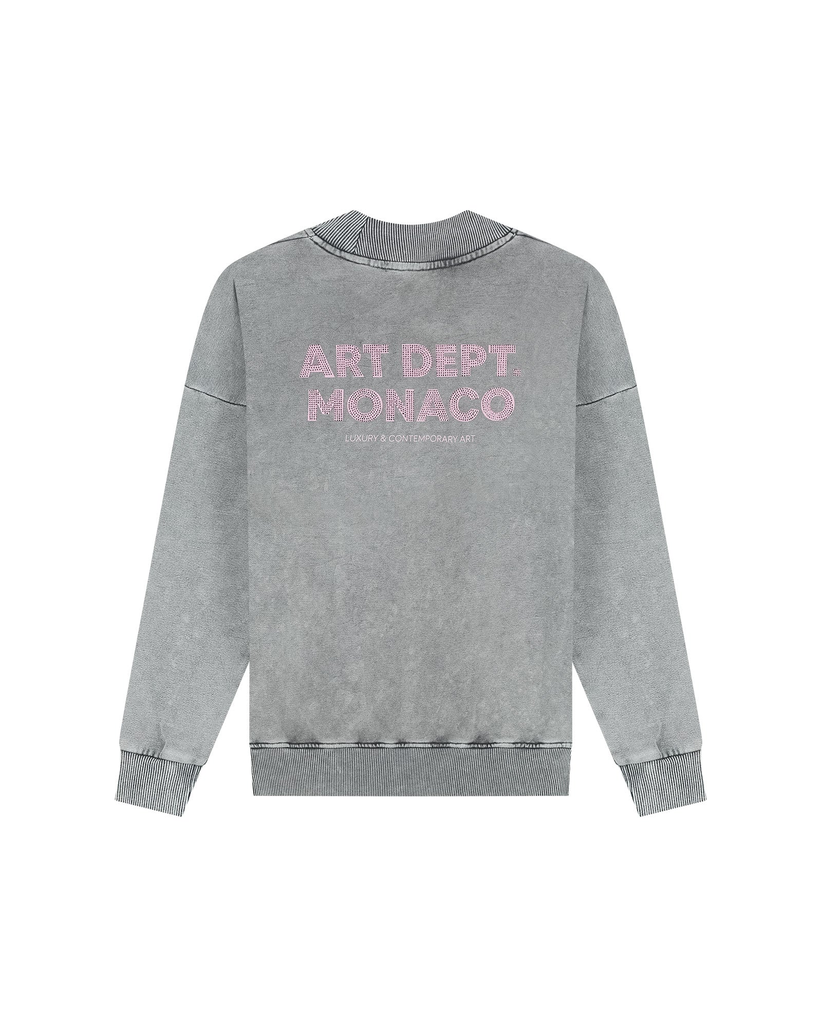 Malelions Women Rhinestone Sweater | Acid Wash