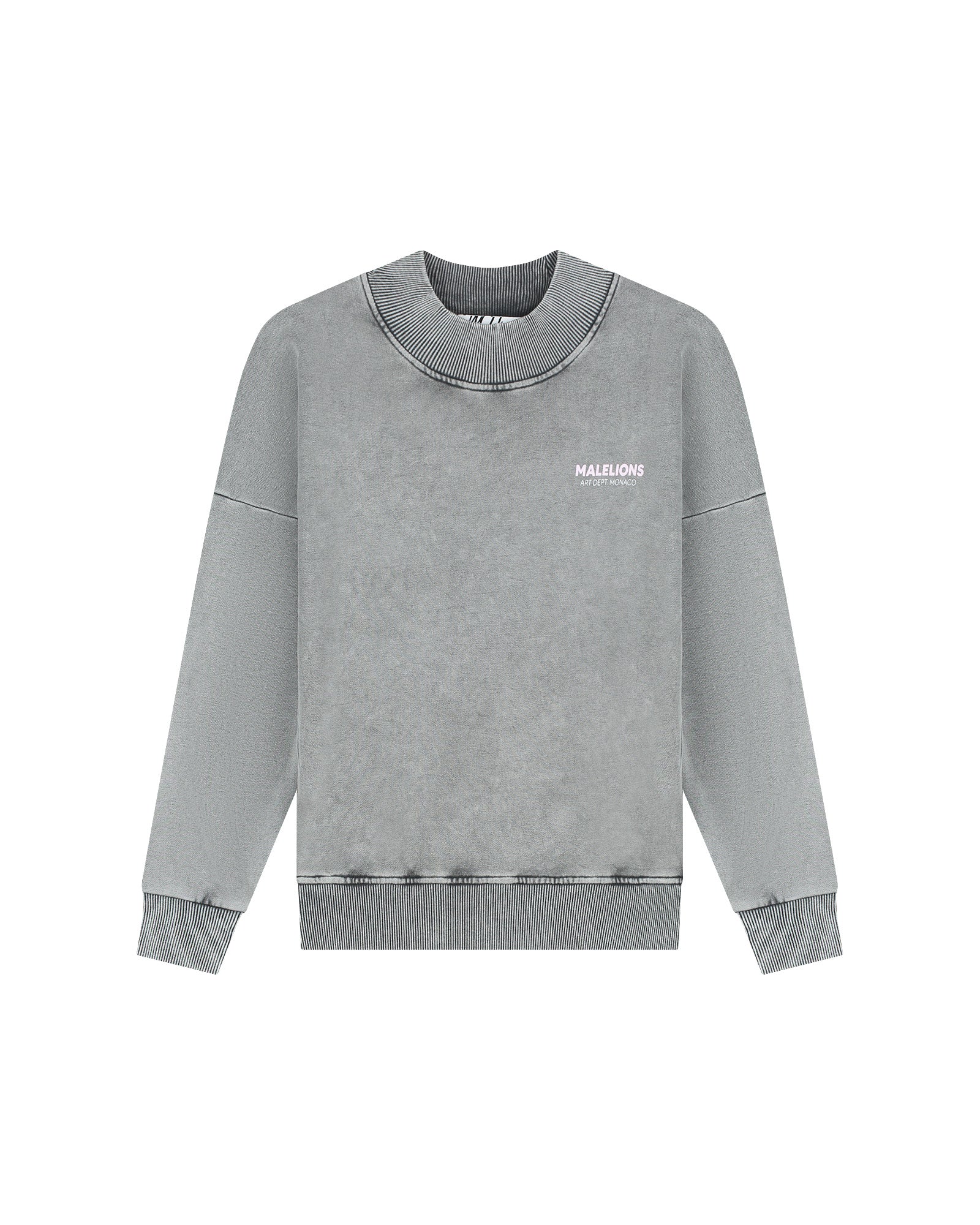 Malelions Women Rhinestone Sweater | Acid Wash