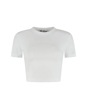 Malelions Women Cropped Top | White