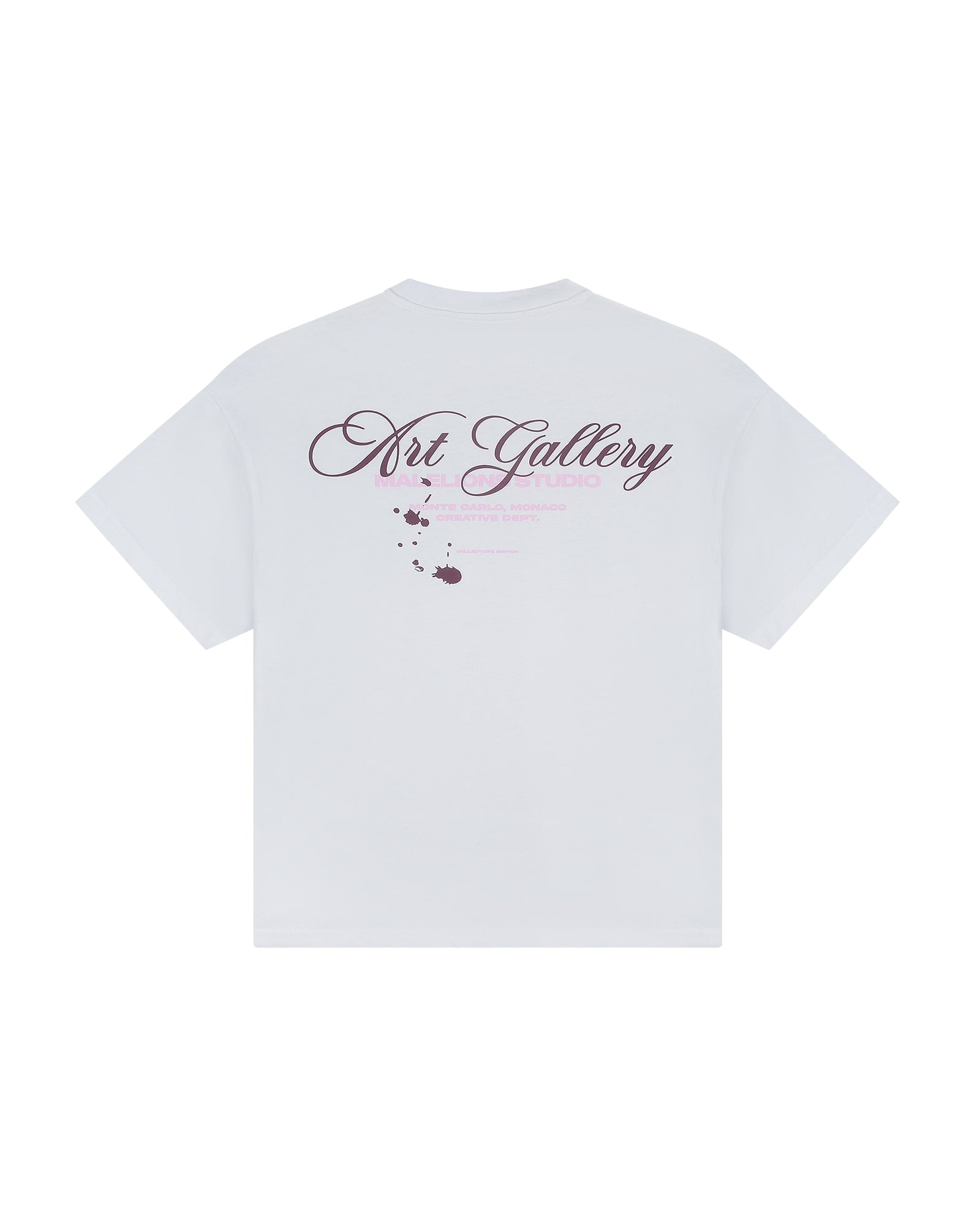 Malelions Women Collectors Oversized T-Shirt | White/Charcoal