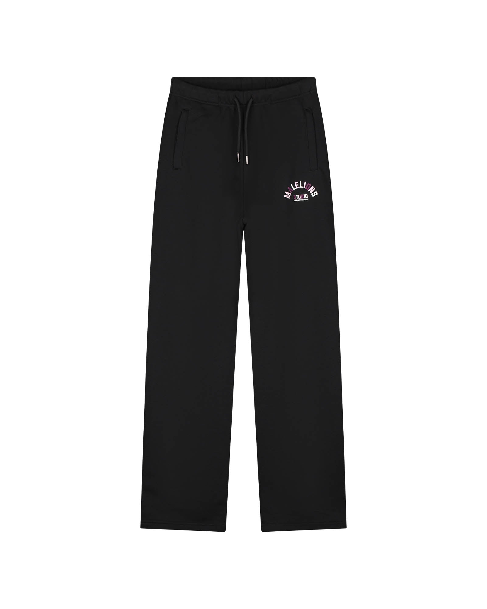 Malelions Women Straight Leg Applique Sweatpants | Black