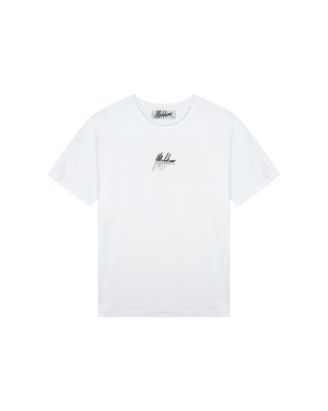 Malelions Women Kiki T-Shirt | White/Gray