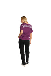 Malelions Damen-T-Shirt Kylie | Aubergine
