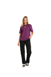 Malelions Damen-T-Shirt Kylie | Aubergine