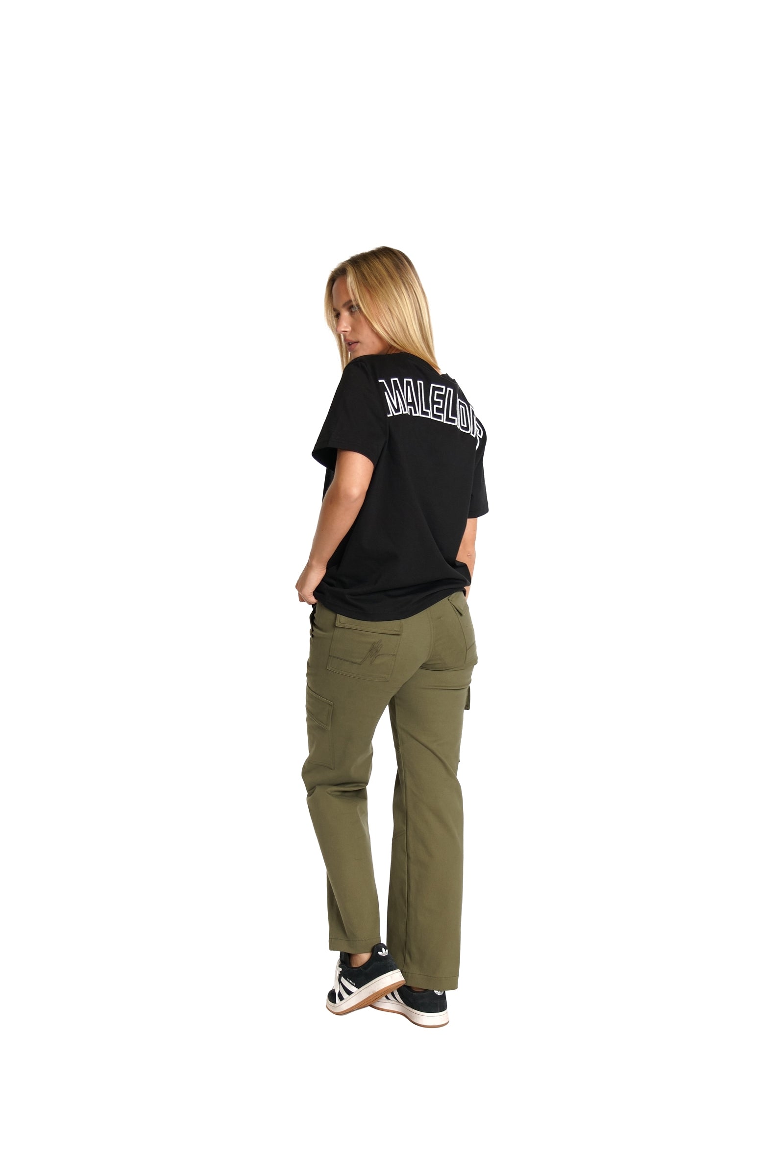 Malelions Women Straight Leg Cargo Pants | Army Green