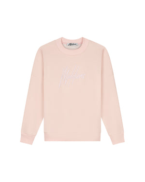 Malelions Women Essentials Sweater | Light Pink