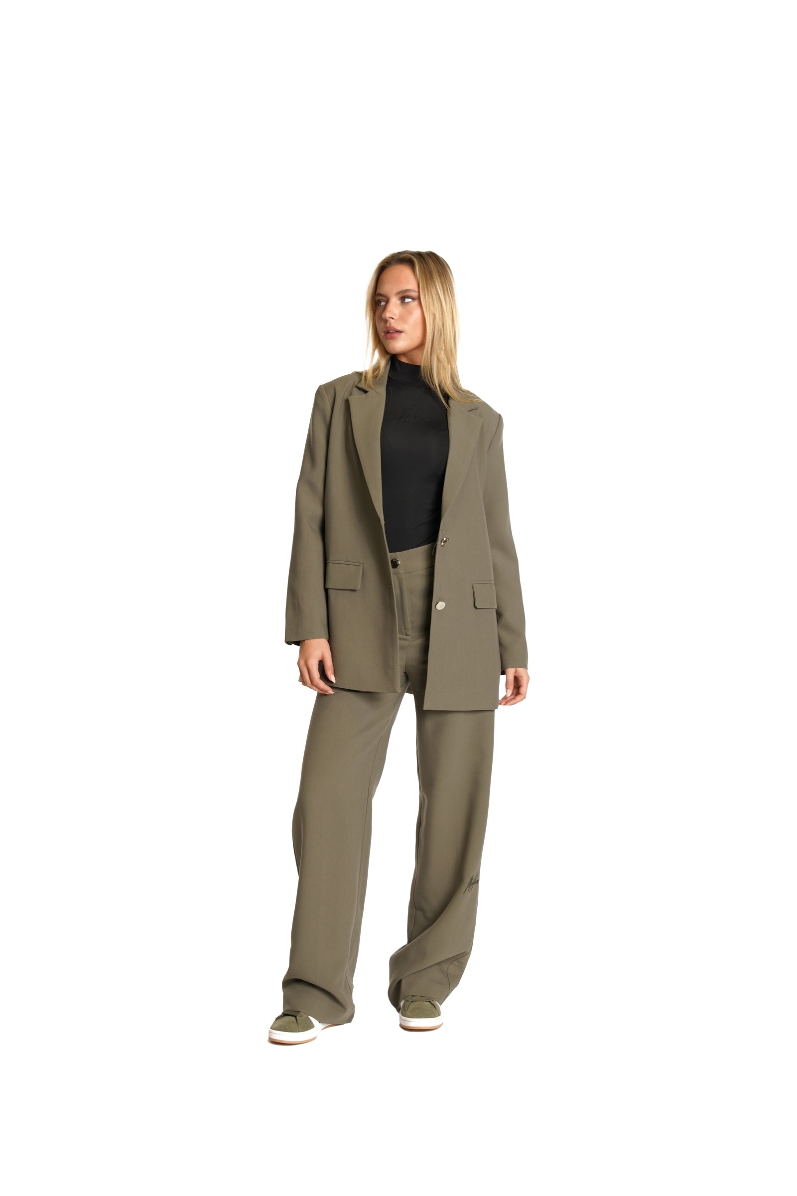 Malelions Women Kylie Oversized Blazer | Army Green