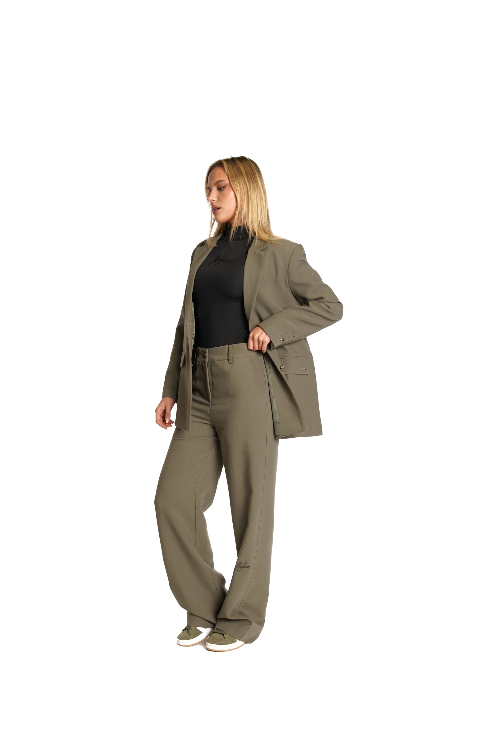 Malelions Women Kylie Oversized Blazer | Army Green