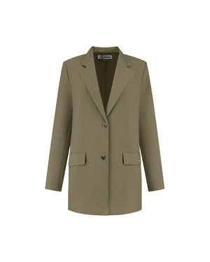 Malelions Women Kylie Oversized Blazer | Army Green