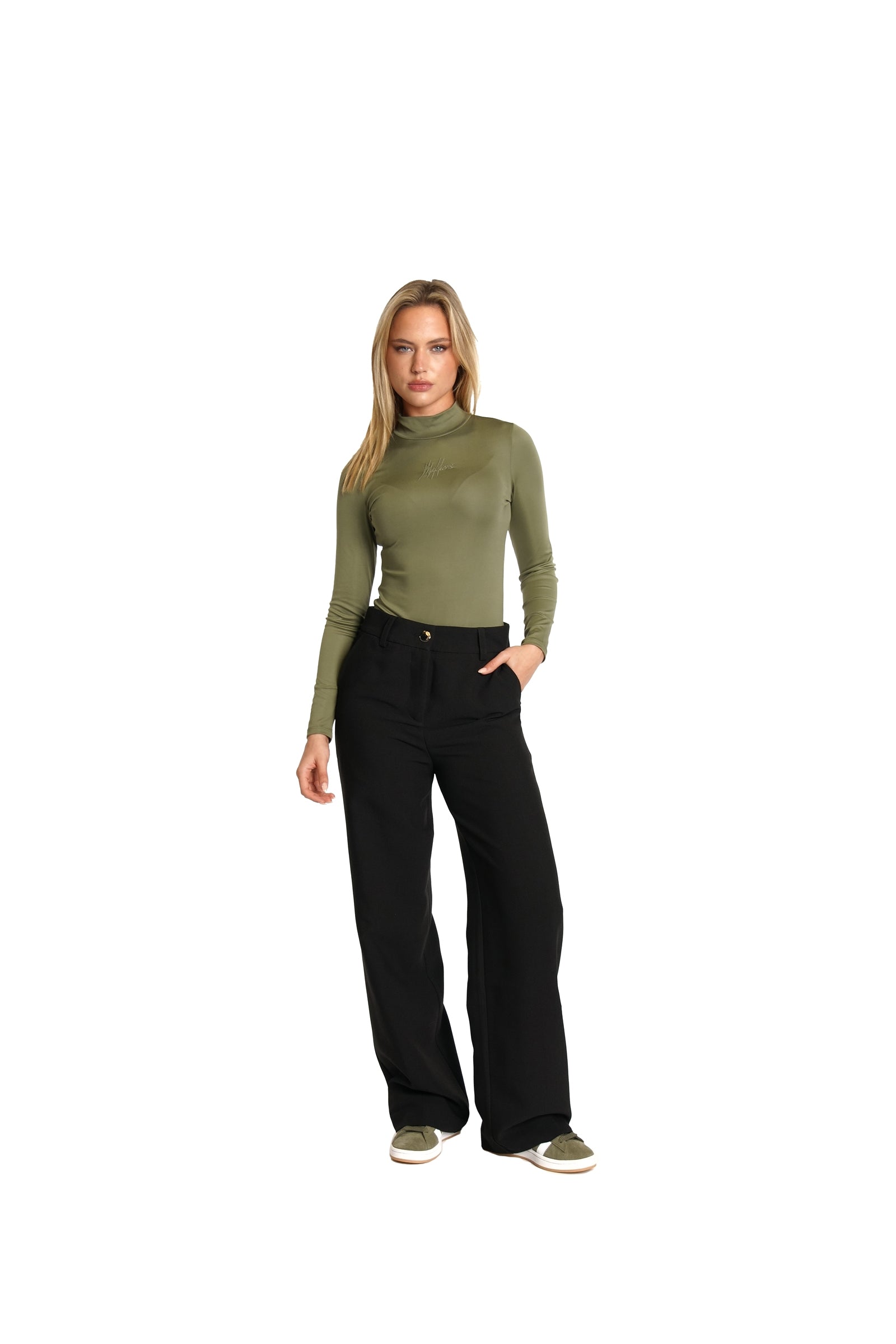 Malelions Women Signature Bodysuit | Army Green