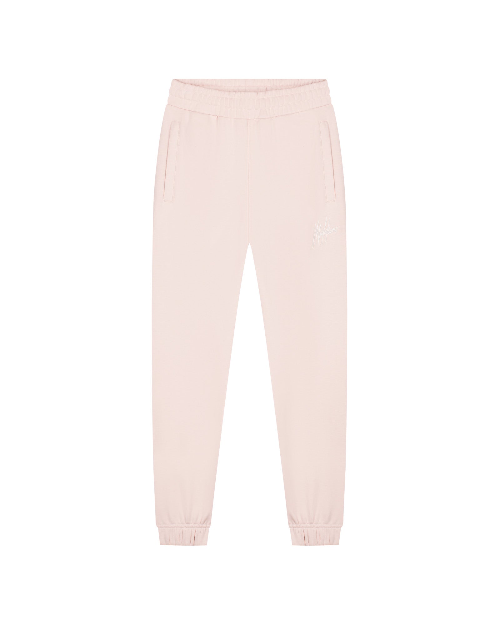 Malelions Women Cropped Signature Tracksuit | Light Pink