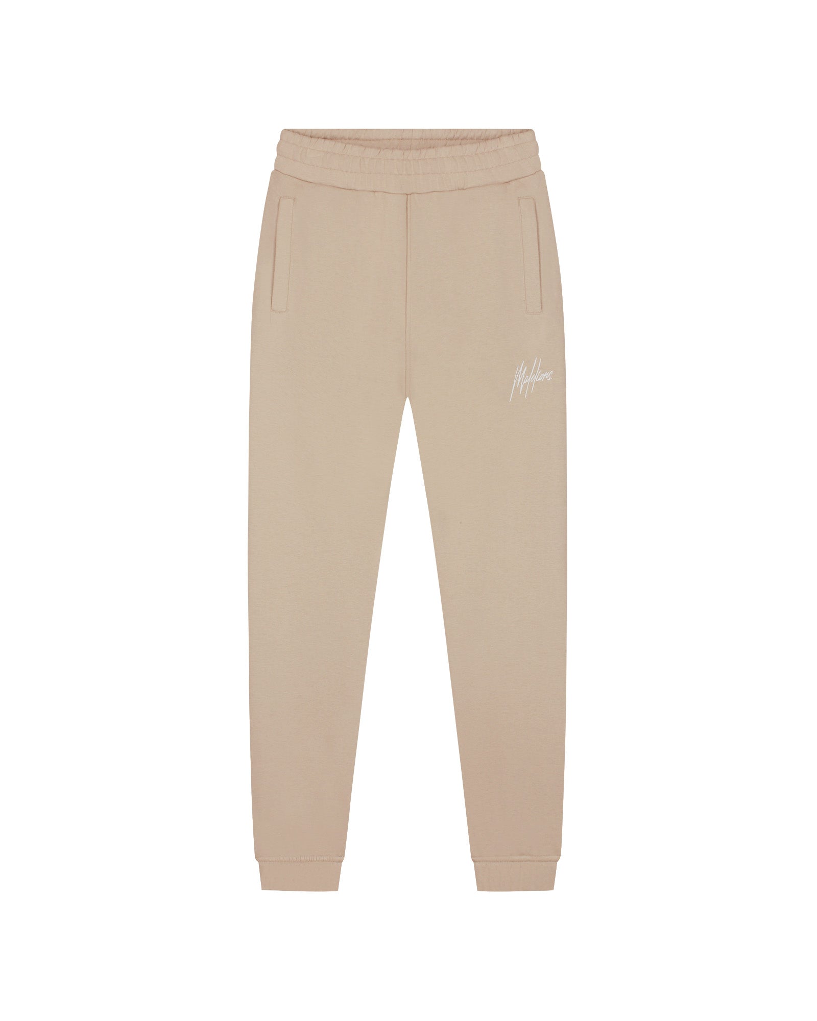 Malelions Women Cropped Signature Tracksuit | Taupe