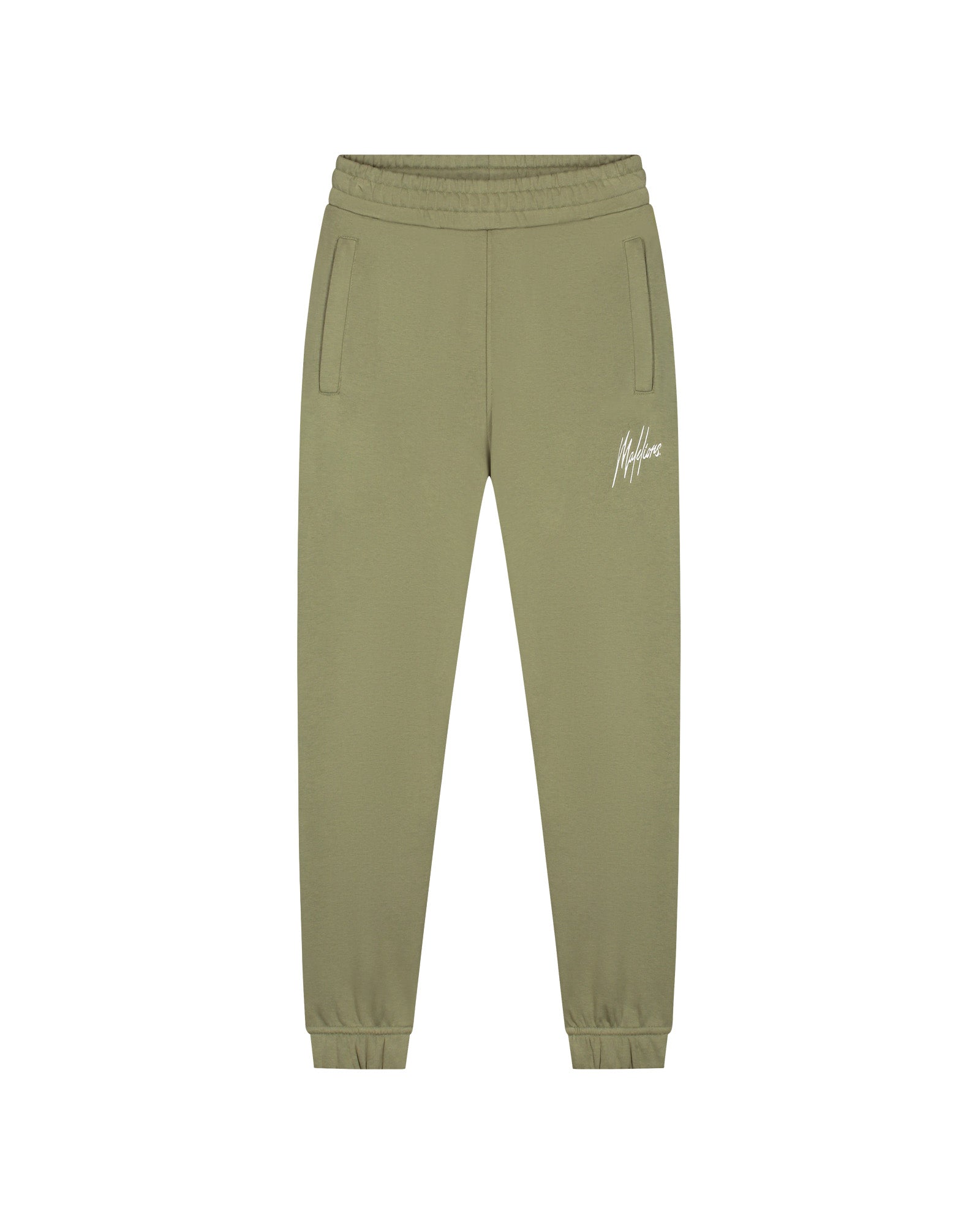 Malelions Damen Cropped Signature Trainingsanzug | Armeegrün