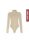  Malelions Women Signature Bodysuit | Taupe