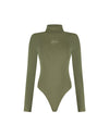  Malelions Women Signature Bodysuit | Army Green