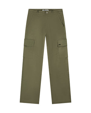 Malelions Women Straight Leg Cargo Pants | Army Green