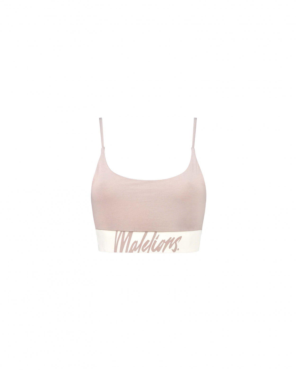  Malelions Women Captain Top | Taupe/Off-White