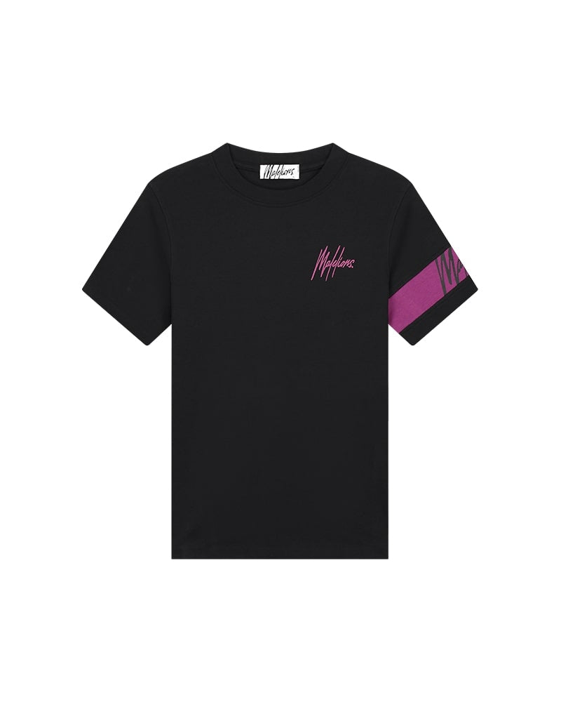  Malelions Women Captain T-Shirt | Black/Grape