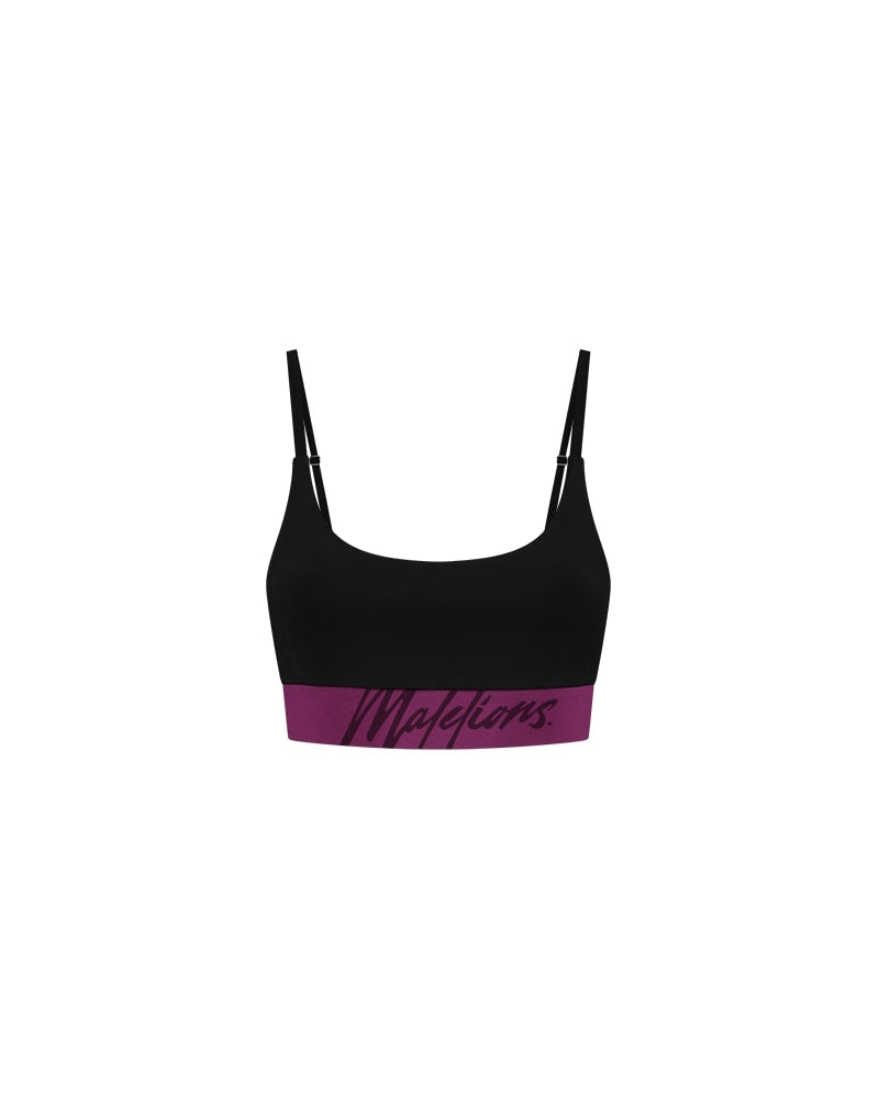  Malelions Women Captain Top | Black/Grape